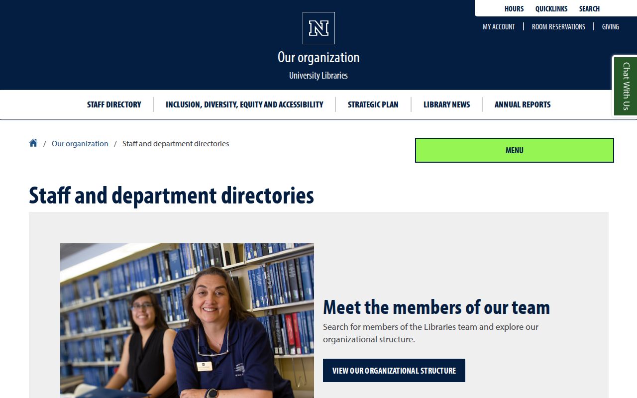Washoe County people directories view of the UNR education staff search